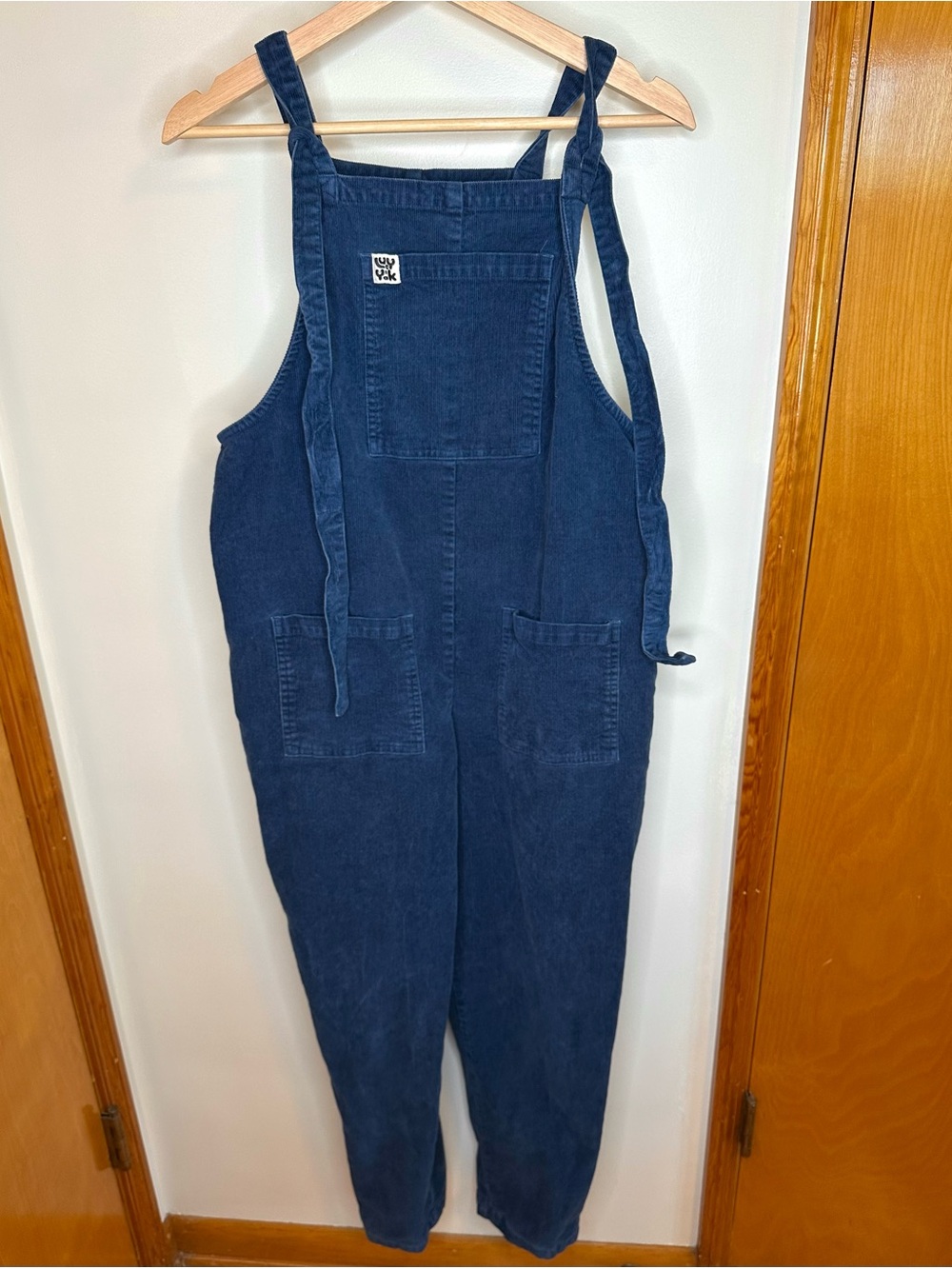 Lucy & Yak blue corduroy dungarees overalls - organic cotton - Size 10